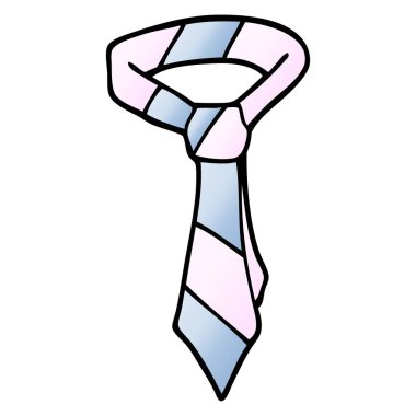 bir kravat karikatür doodle