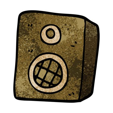 çizgi film doodle müzik hoparlör