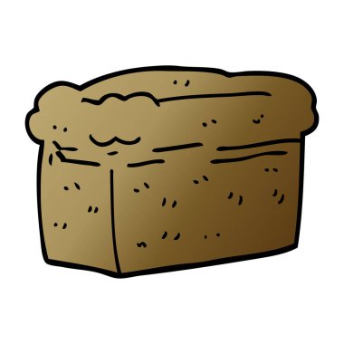 çizgi film doodle somun ekmek