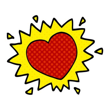 çizgi film doodle aşk kalp