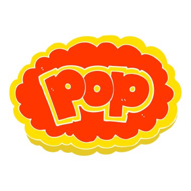 düz renk Pop simgesinin resmi