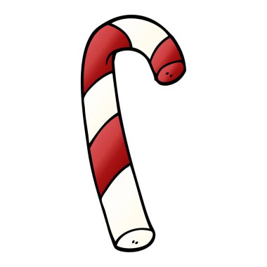 çizgi film doodle çizgili şeker kamışı