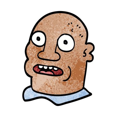 çizgi film doodle bir adamın baş