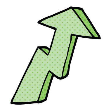 çizgi roman tarzı çizgi film iş büyüme ok