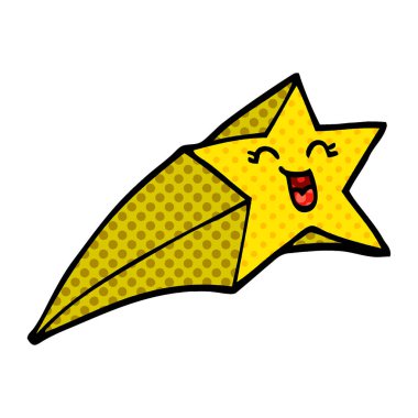 çizgi film doodle kayan yıldız