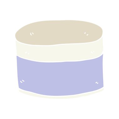 düz renk tarzı çizgi film pot