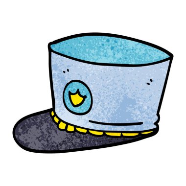 çizgi film karalama bandı şapkası