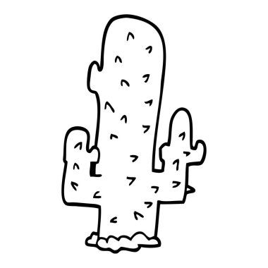 çizim karikatür kaktüs