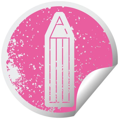 sıkıntılı etiket simge tasarlamak bir kalem