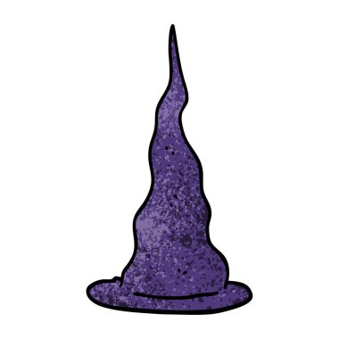 çizgi film doodle cadı şapka