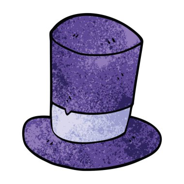 karikatür silindir şapka