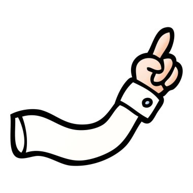 vektör degrade illüstrasyon karikatür işaretleme kol