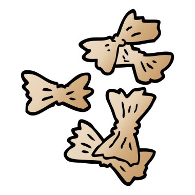 çizgi film doodle makarna şekilleri