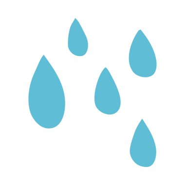 çizgi film doodle yağmur damlası