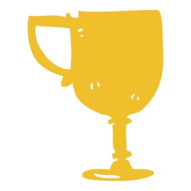 çizgi film doodle gold Kupası