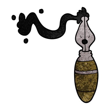 çizgi film doodle dolma kalem