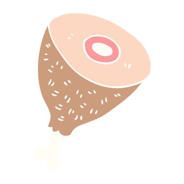 pişmiş et karikatür doodle