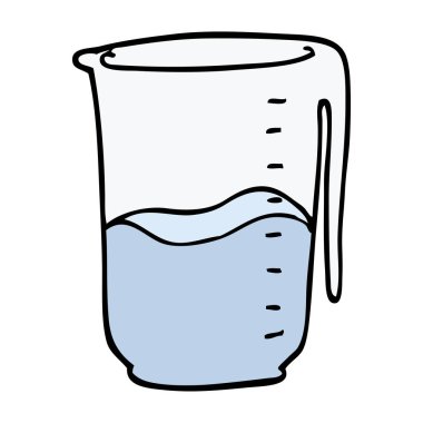 çizgi film doodle Sürahi vektör çizim