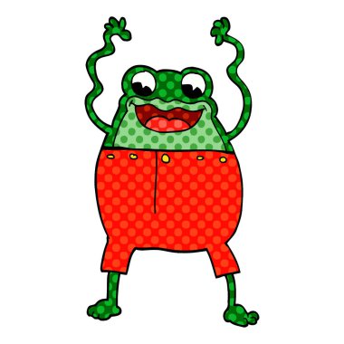 karikatür hayvan, renkli vektör çizim doodle