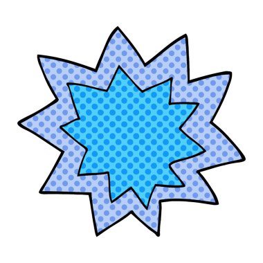 çizgi film doodle patlama alev