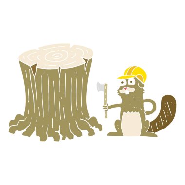 Kunduz düz renkli çizimi