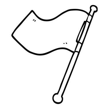 çizim karikatür kırmızı bayrak