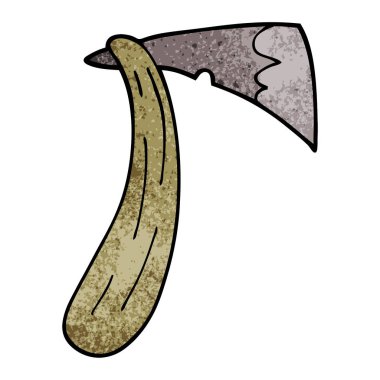 çizgi film doodle bir balta