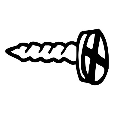 çizgi çizme çizgi film eski pirinç vida