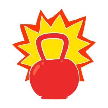 su ısıtıcısı çan düz renkli çizimi