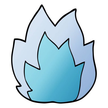 çizgi film doodle patlama alev