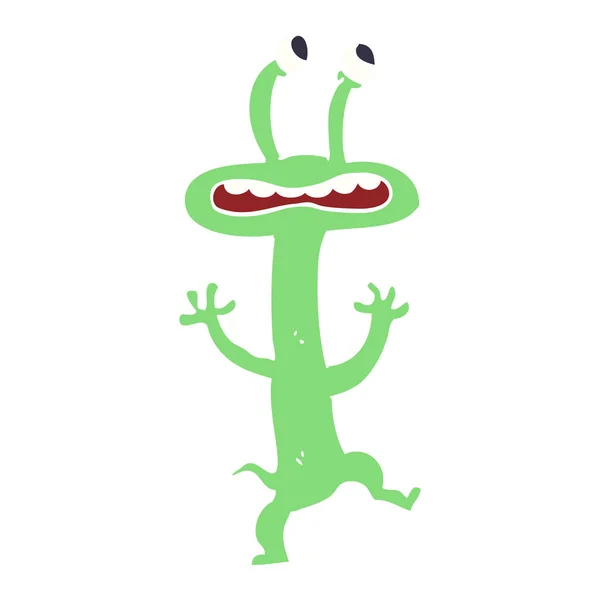 Cartoon Doodle Monster Witte Achtergrond — Stockvector