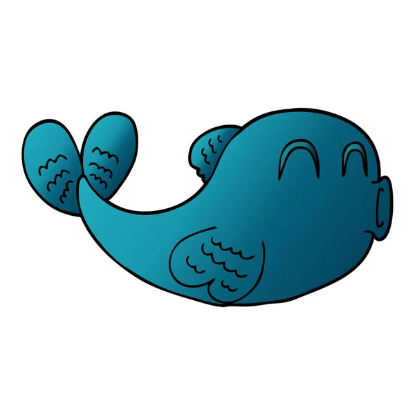 Cartoon Doodle Fish — Stock Vector