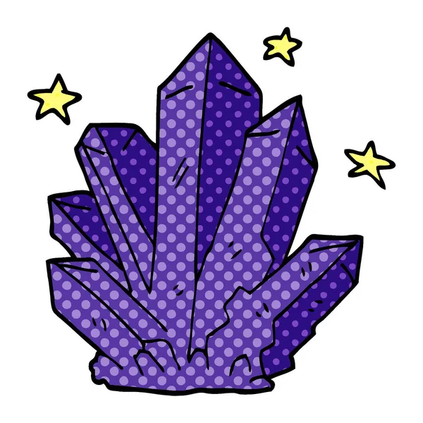 Cartoon Doodle Magic Crystal — Stock Vector