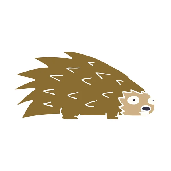 Cartoon Doodle Spiky Hedgehog — Stock Vector