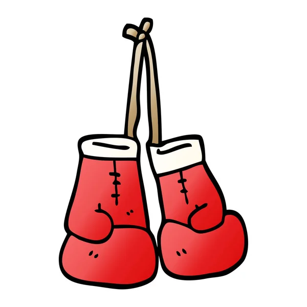 Vektorgradienten Illustration Cartoon Boxhandschuhe — Stockvektor