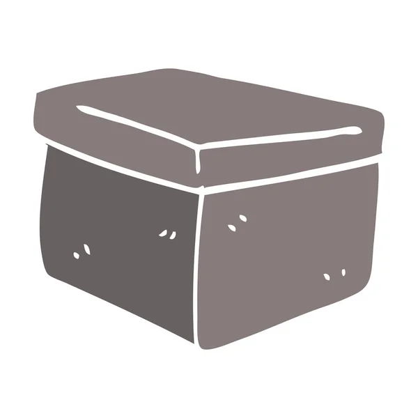 Caja Archivo Oficina Dibujos Animados Garabato — Vector de stock