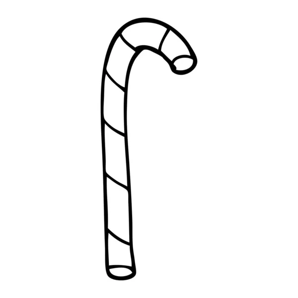 Linienzeichnung Cartoon Zuckerrohr — Stockvektor