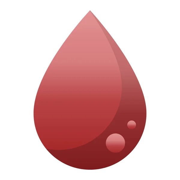 Goccia Sangue Grafica Vettoriale Illustrazione Icona — Vettoriale Stock