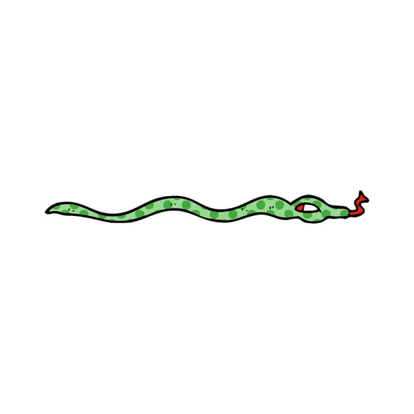 Мультяшна Каракулі Отруйні Змія — стоковий вектор