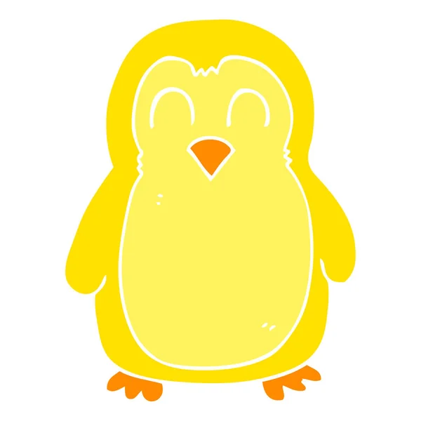 鳥のフラット カラー イラスト — ストックベクタ