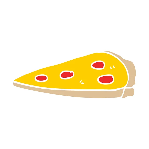 Dibujos Animados Doodle Pizza Vector Ilustración — Vector de stock