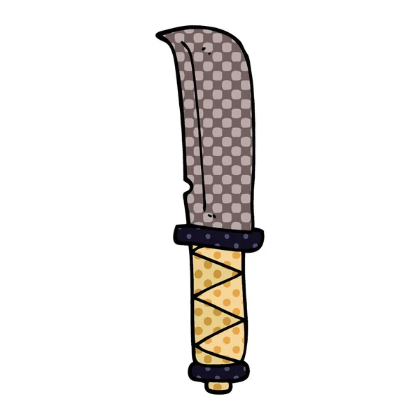 Cartoon Doodle Knife — Stock Vector