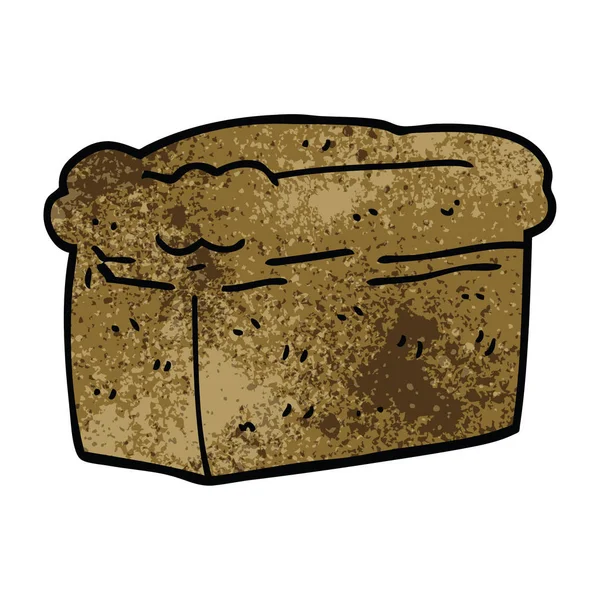 Γελοιογραφία Doodle Καρβέλι Ψωμί — Διανυσματικό Αρχείο