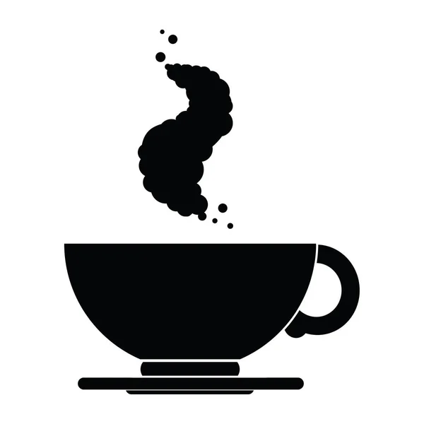 一杯热咖啡的矢量图标插图 — 图库矢量图片
