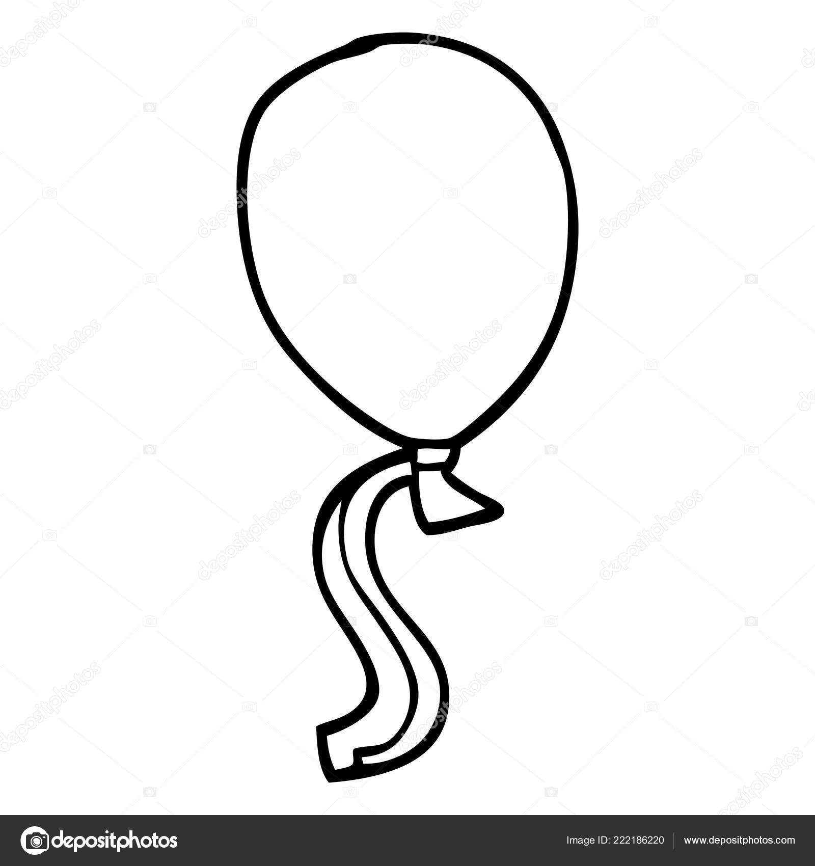 Cartoon Doodle Balloon String Stock Vector by ©lineartestpilot 222186220