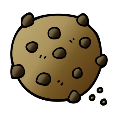 çizgi film doodle çikolatalı kurabiye