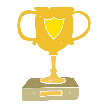 Kupa düz renkli çizimi