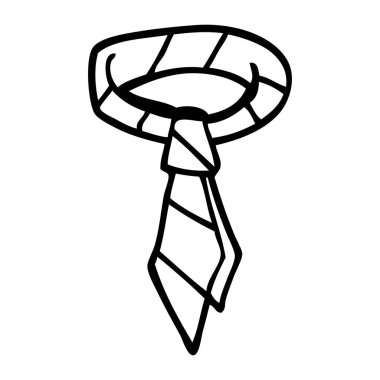 çizim karikatür office kravat