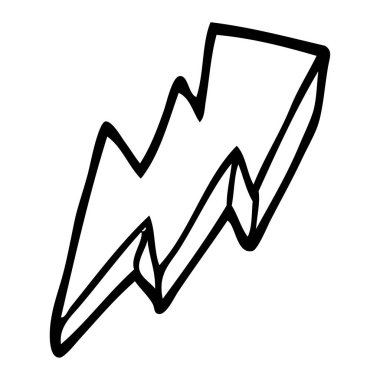 çizim karikatür yıldırım cıvata sembolü