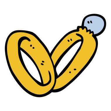 çizilmiş doodle tarzı çizgi film alyans el